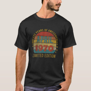 Camiseta Vintage Abril De 1970 51 Anos 51Ruas Aniversário D