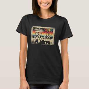Camiseta Vintage abril de 2010 15 Aniversário 15 anos Funn