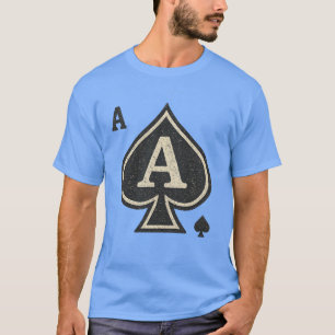 Camiseta Vintage Ace of Spades - Pôquer em Descanso