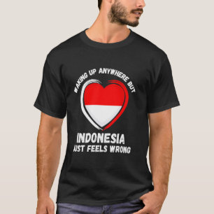 Camiseta Vintage acordando em qualquer lugar, exceto a Indo