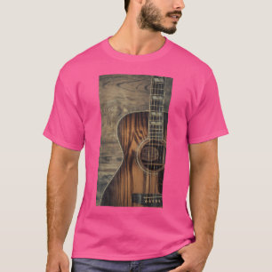 Camiseta Vintage Acoustic Guitar Retro Guitarista Banda