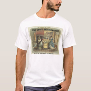Camiseta Vintage Ad Para Máquinas De Lavar Em Casa E Wringe