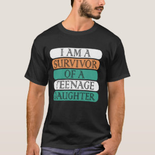 Camiseta Vintage Adolescente Sobrevivente Engraçado Citação