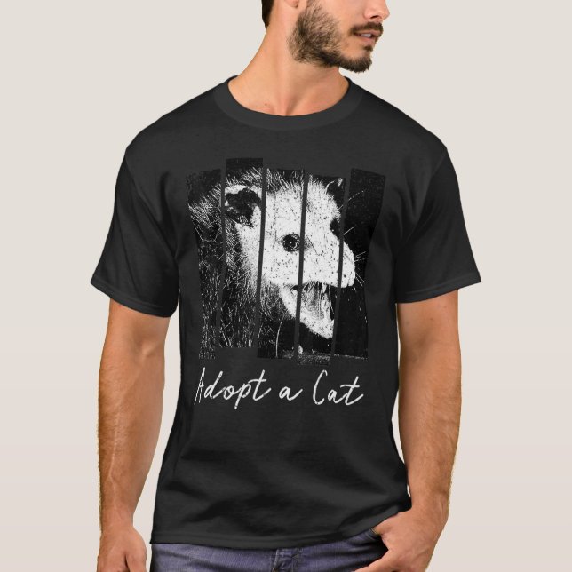 Camiseta Vintage Adota Um gambá (Frente)