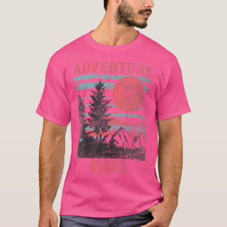 Camiseta Vintage Adventure Vibes no Exterior Explorar Ca de
