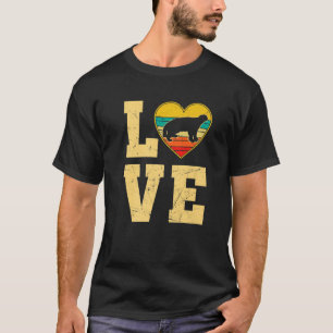 Camiseta Vintage Afetou Os Animais Do Vestígio De Mel Vest