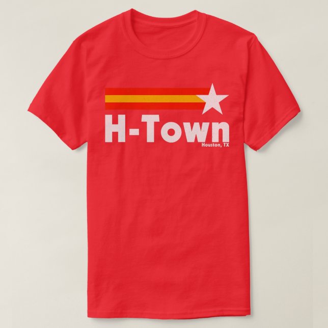 Camiseta Vintage afligiu Houston Texas Strong Retr (Frente do Design)