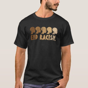 Camiseta Vintage African Afro End Racism History Mont
