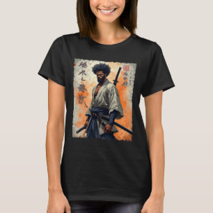 Camiseta Vintage African Samurai Afro American Bushido Warr