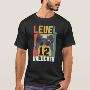 Camiseta Vintage Age 12 Anos Vídeo De Jogos Desbloqueados
