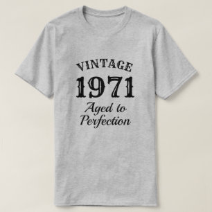 Camiseta Vintage Aged à perfeição 50º aniversário dos homen