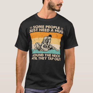 Camiseta Vintage Algumas Pessoas Precisam De Um Abraço Jiu 