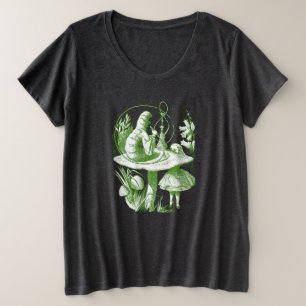 Camiseta Vintage Alice Esticada no País das Maravilhas