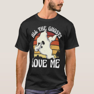 Camiseta Vintage All Ghost Love Me Retro Ghost Dabbing