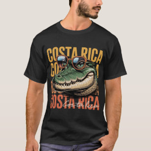 Camiseta Vintage Alligator Costa Rica Viagem Art