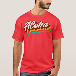 Camiseta Vintage Aloha Hawaii Sente o Espírito Aloha Havaia