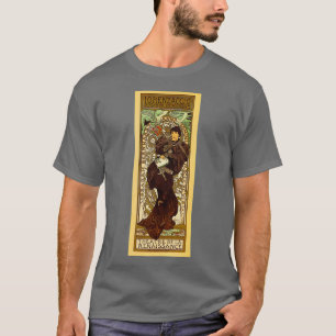 Camiseta Vintage Alphonse Mucha Lorenzaccio banner vertical
