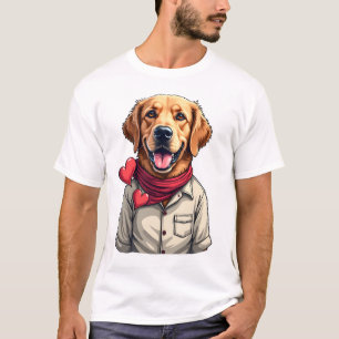 Camiseta Vintage Amante do Golden Retriever Patrió