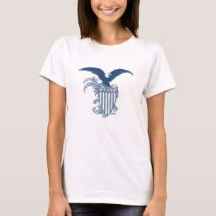 Camiseta Vintage American Bald Eagle Stars Strips Shield