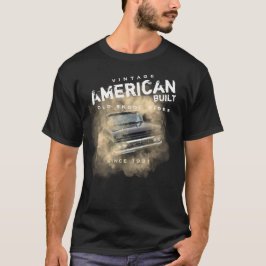 Camiseta Vintage American Build Old Skool Dirige Caminhão E