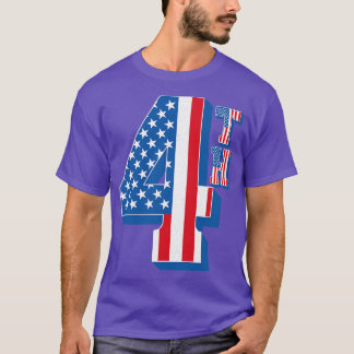 Camiseta Vintage American Flag 4º Texto