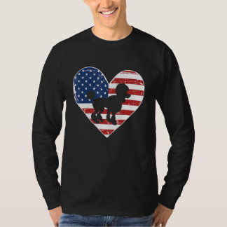 Camiseta Vintage American Flag 4th of July Maltipoo Dad Mom