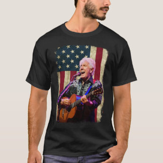 Camiseta Vintage American Flag Graham Nash Legend