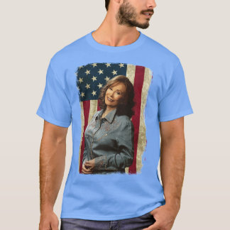 Camiseta Vintage American Flag Loretta Lynn Legend