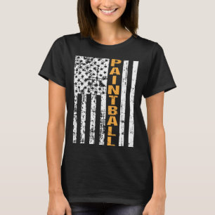 Camiseta Vintage American Flag Paintball Legal