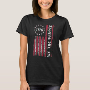 Camiseta Vintage American Flag Patriotic 1776 Nós Somos As