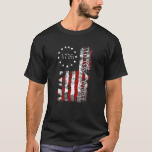 Camiseta Vintage American Flag Patriotic 1776 Nós Somos As 