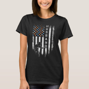 Camiseta Vintage American Flag Proud Ping Pong Husband Tabl