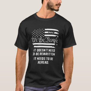 Camiseta Vintage American Flag Que Precisa De Ser Lido Nós