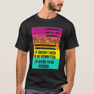 Camiseta Vintage American Flag Que Precisa De Ser Lido Nós