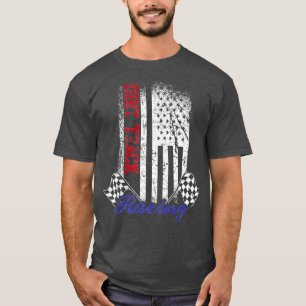 Camiseta Vintage American Flag Race Race