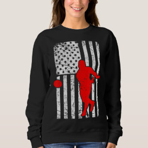 Camiseta Vintage American Flag Rugby Team Retro 4 de julho