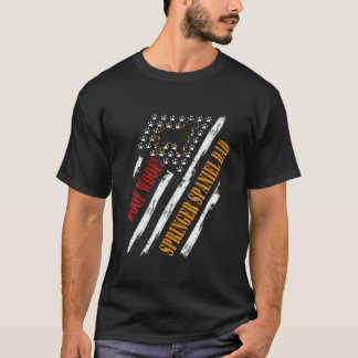 Camiseta Vintage American Flag Woof Woof! Springer Spaniel