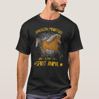 Camiseta Vintage American Miniature Is My Spirit Animal Ri