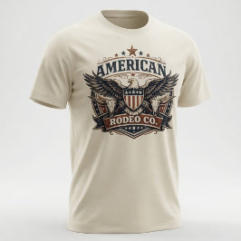 Camiseta Vintage American Rodeo Co Patriótico