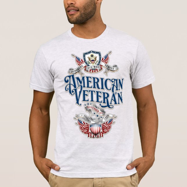 Camiseta Vintage American Veteran (Frente)