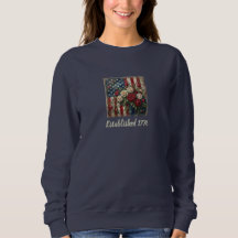 Camiseta Vintage Americana Rosa e Bandeira