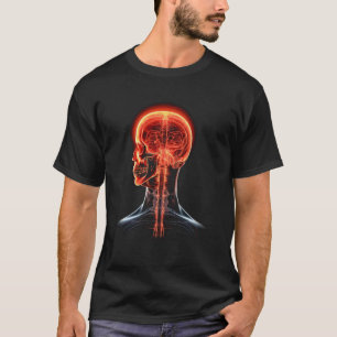 Camiseta Vintage Anatomia Humana Cérebro - Ciência colorida