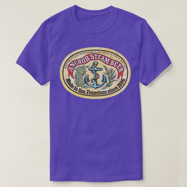 Camiseta Vintage Anchor Steam Beer (Frente do Design)
