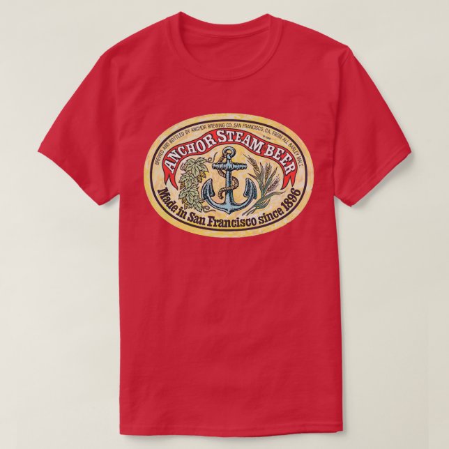 Camiseta Vintage Anchor Steam Beer (Frente do Design)