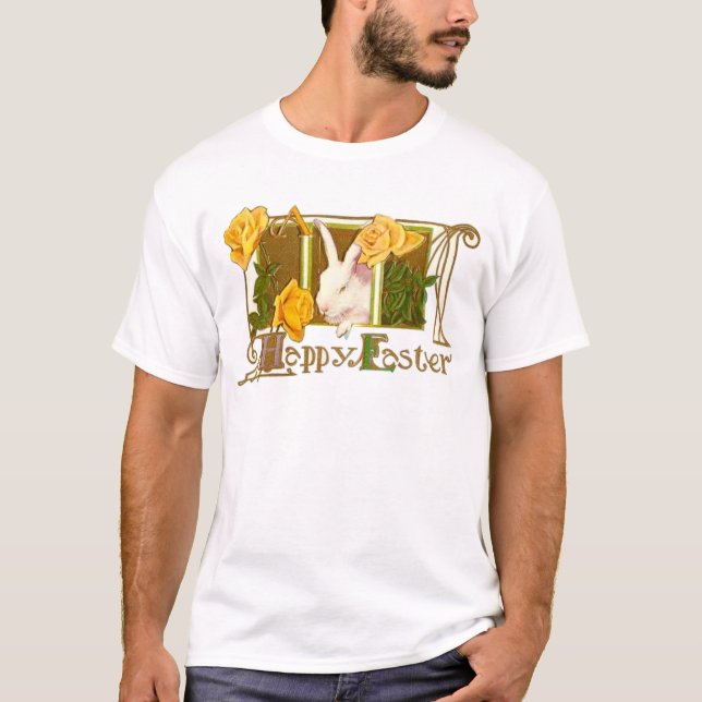 Camiseta Vintage Animais Fofos de Páscoa (Frente)