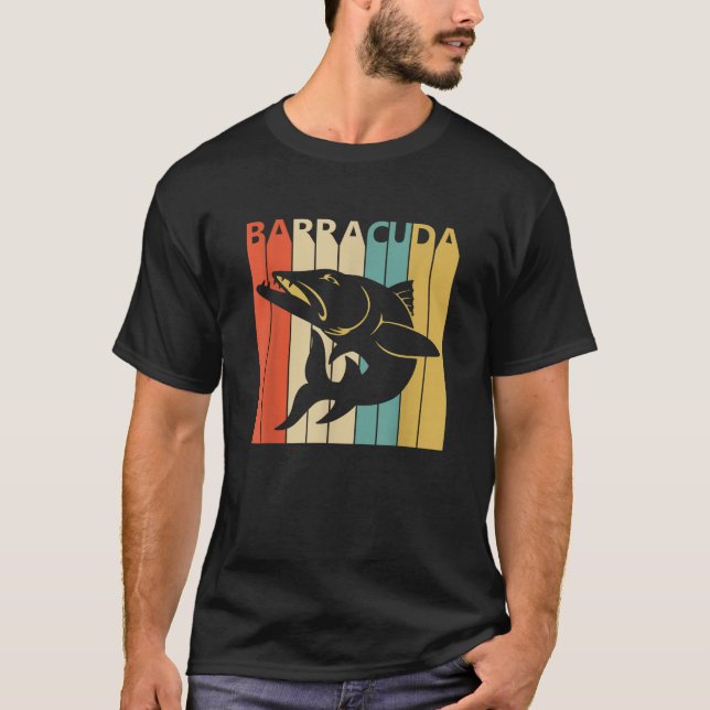 Camiseta Vintage Animal Barracuda - Impressão (Frente)