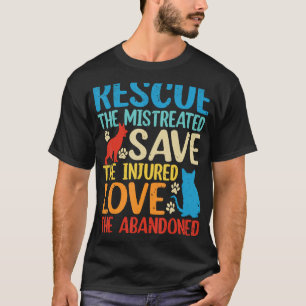 Camiseta Vintage Animal Rescucut Dog Fosse Pet Proprietário