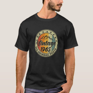 Camiseta Vintage Aniversário 1965 Todas as Peças Originais 