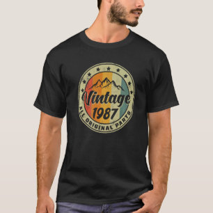 Camiseta Vintage Aniversário 1987 Todas as Peças Originais 