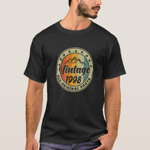 Camiseta Vintage Aniversário 1998 Todas as Peças Originais